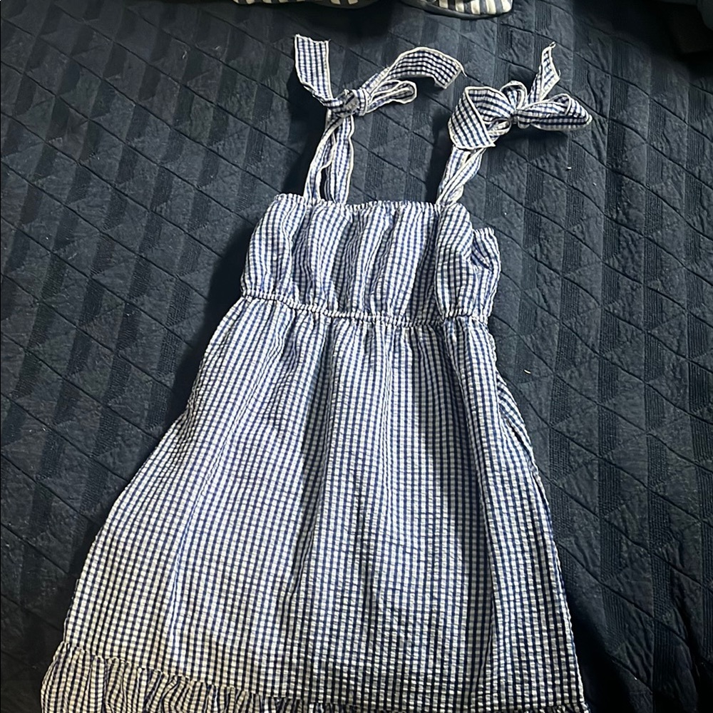 Black and White Gingham Dress